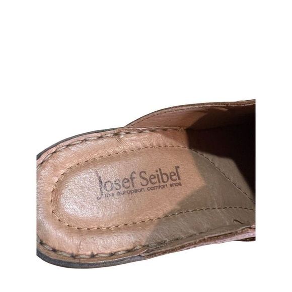 Josef Seibel Women's Mule Clogs Brown Studded Slip-On Size 9 US. EUC - Picture 2 of 8